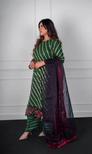 Embroidered Pure Chiffon 3-Piece Suit