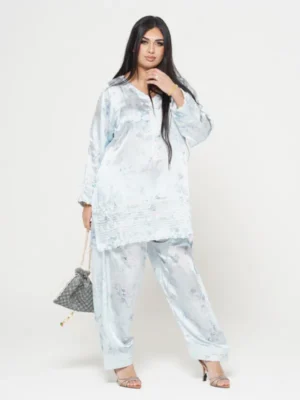 Silk 3 Piece With Shalwar