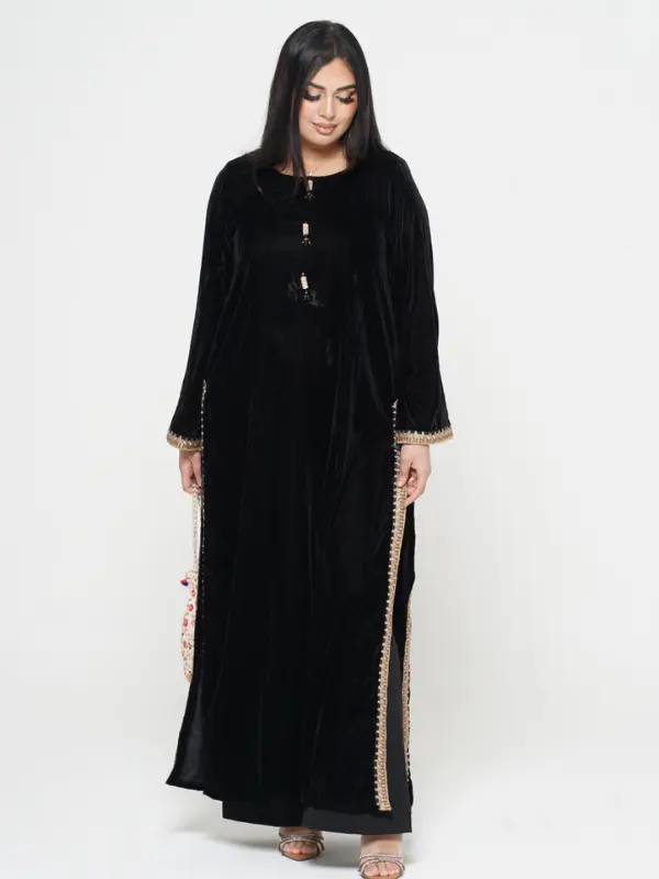 Black Velvet Long Shirt - Image 4
